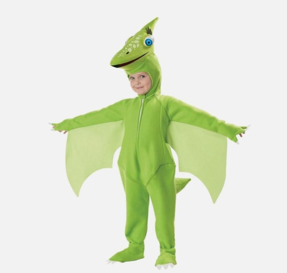 Tiny Dinosaur Train Child Costume Pteranodon Toddler Dino Kid M Halloween Green